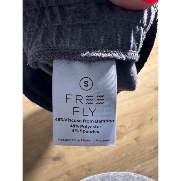 Free Fly Womens Bamboo Fleece Jogger Heather Gray Size Small - Picture 3 of 5